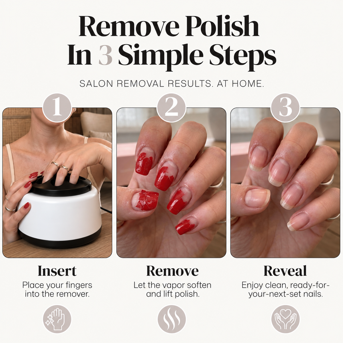 Steam Nail Polish Remover
