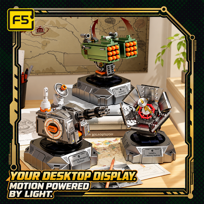 Solar-Powered Rotating Turret