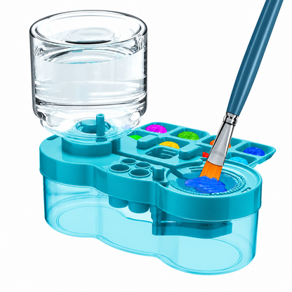 Paint Brush Rinser with Color Palette