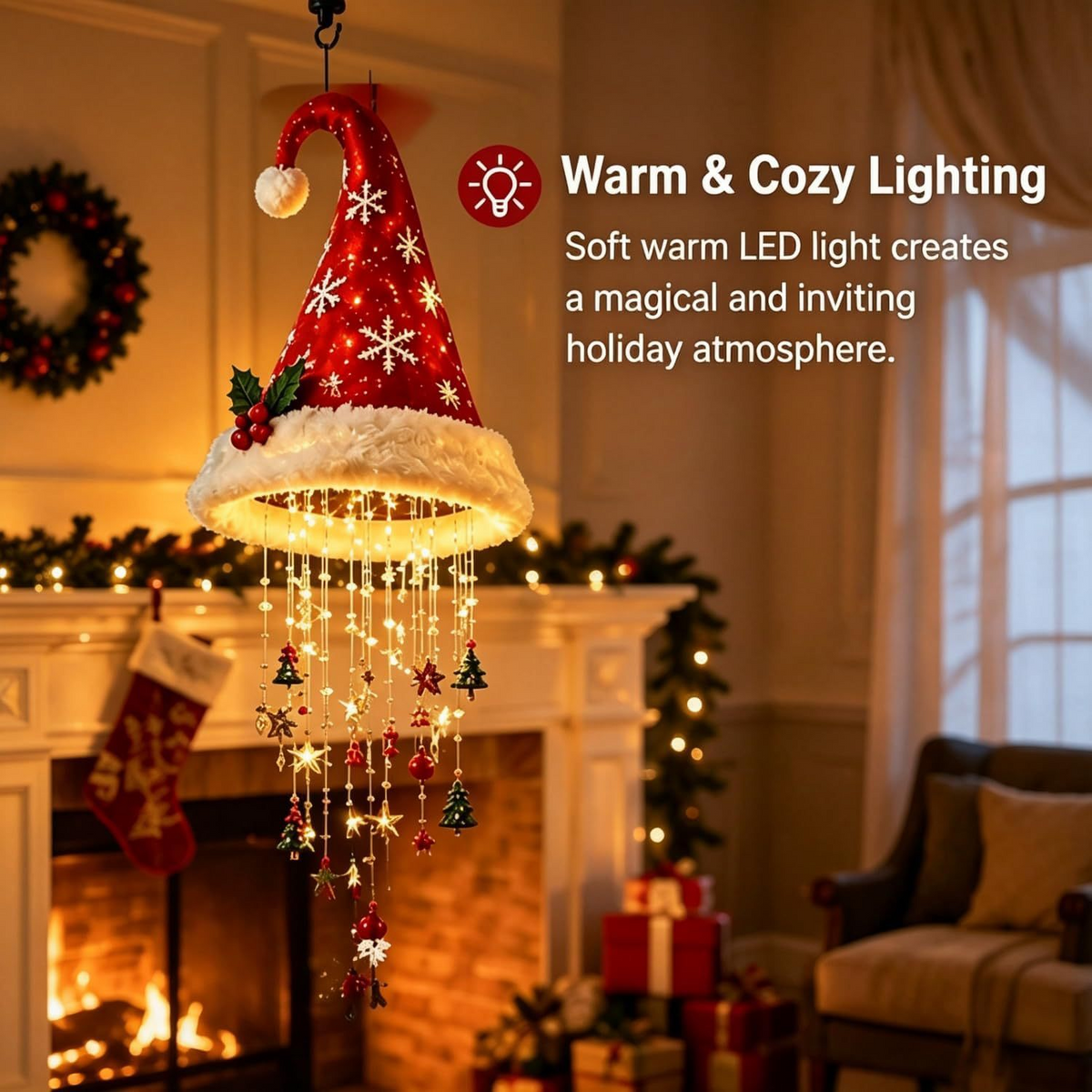Christmas Hat Hanging Light
