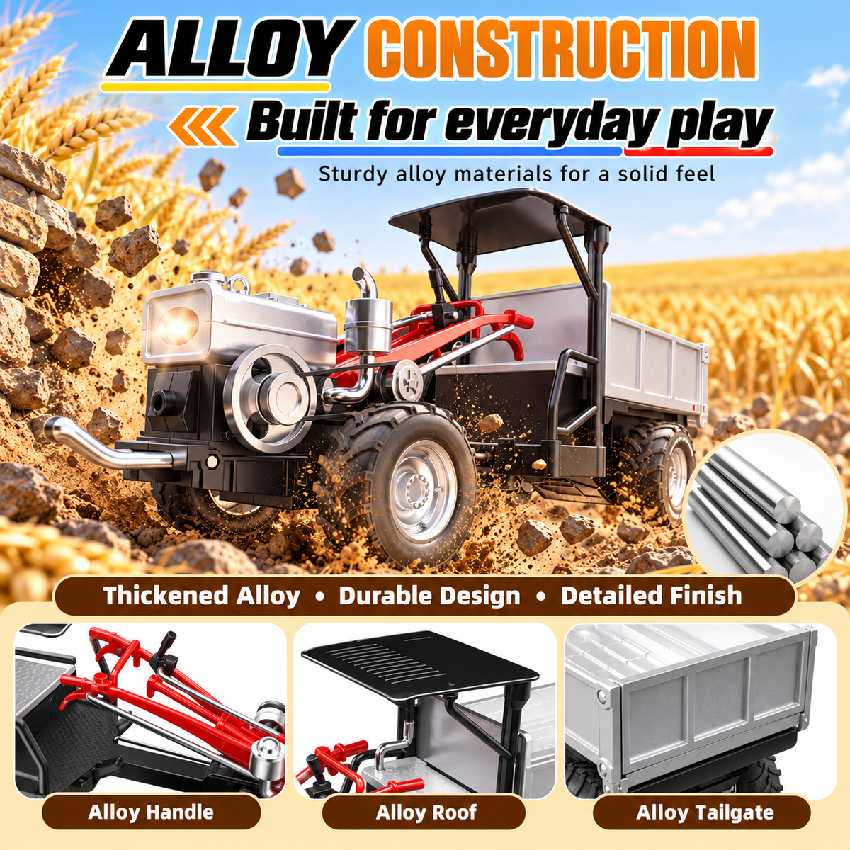 RC Farm Tractor with Dump Bed