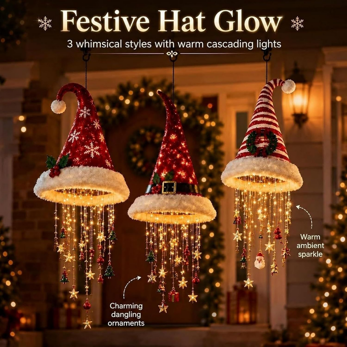 Christmas Hat Hanging Light