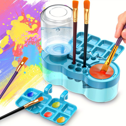 Paint Brush Rinser with Color Palette