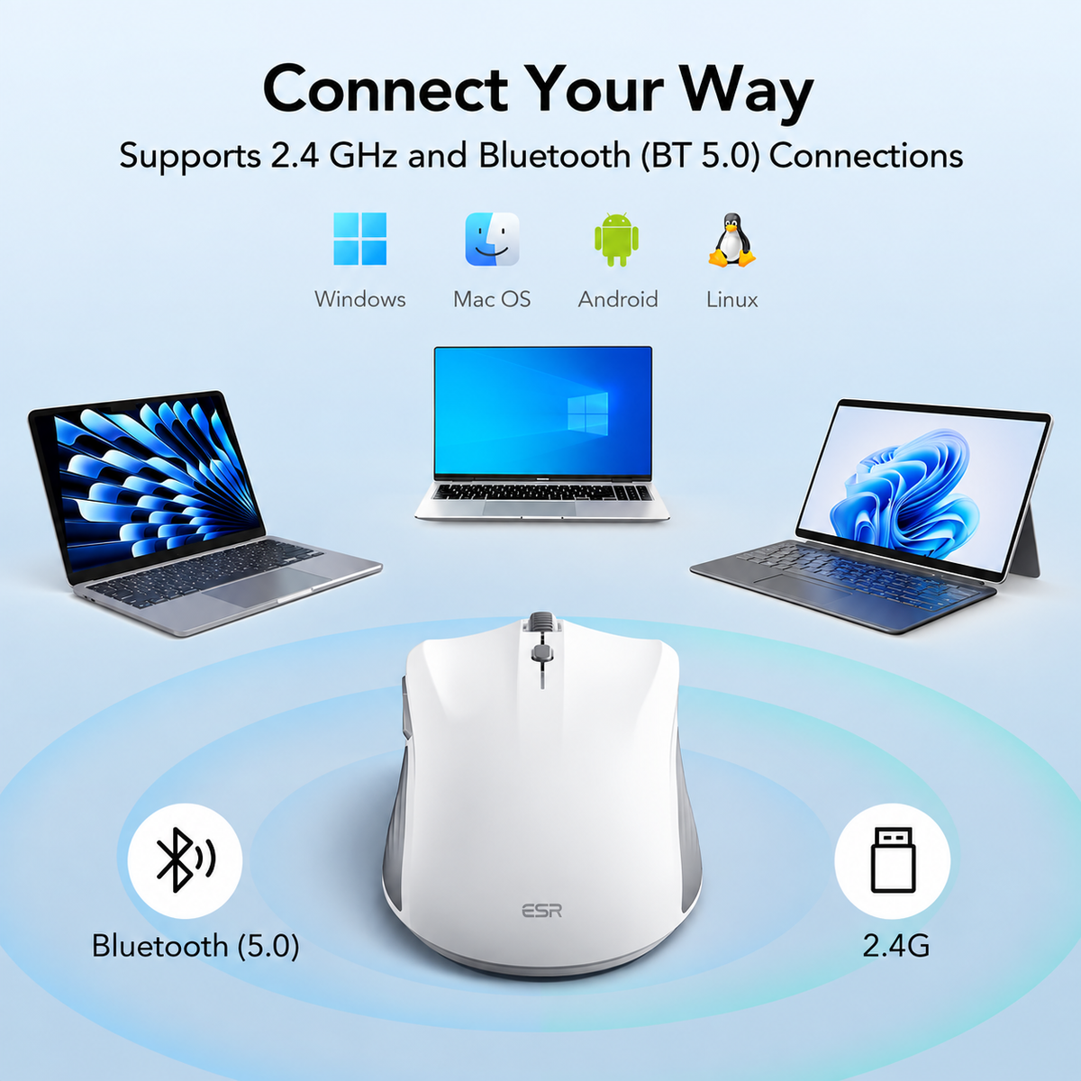 Magnetic Wireless Mouse