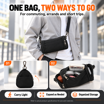 Expandable Mini Crossbody Bag