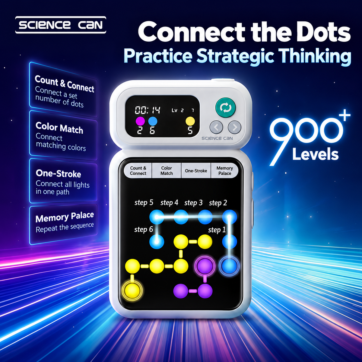 4-in-1 Electronic Puzzle Game