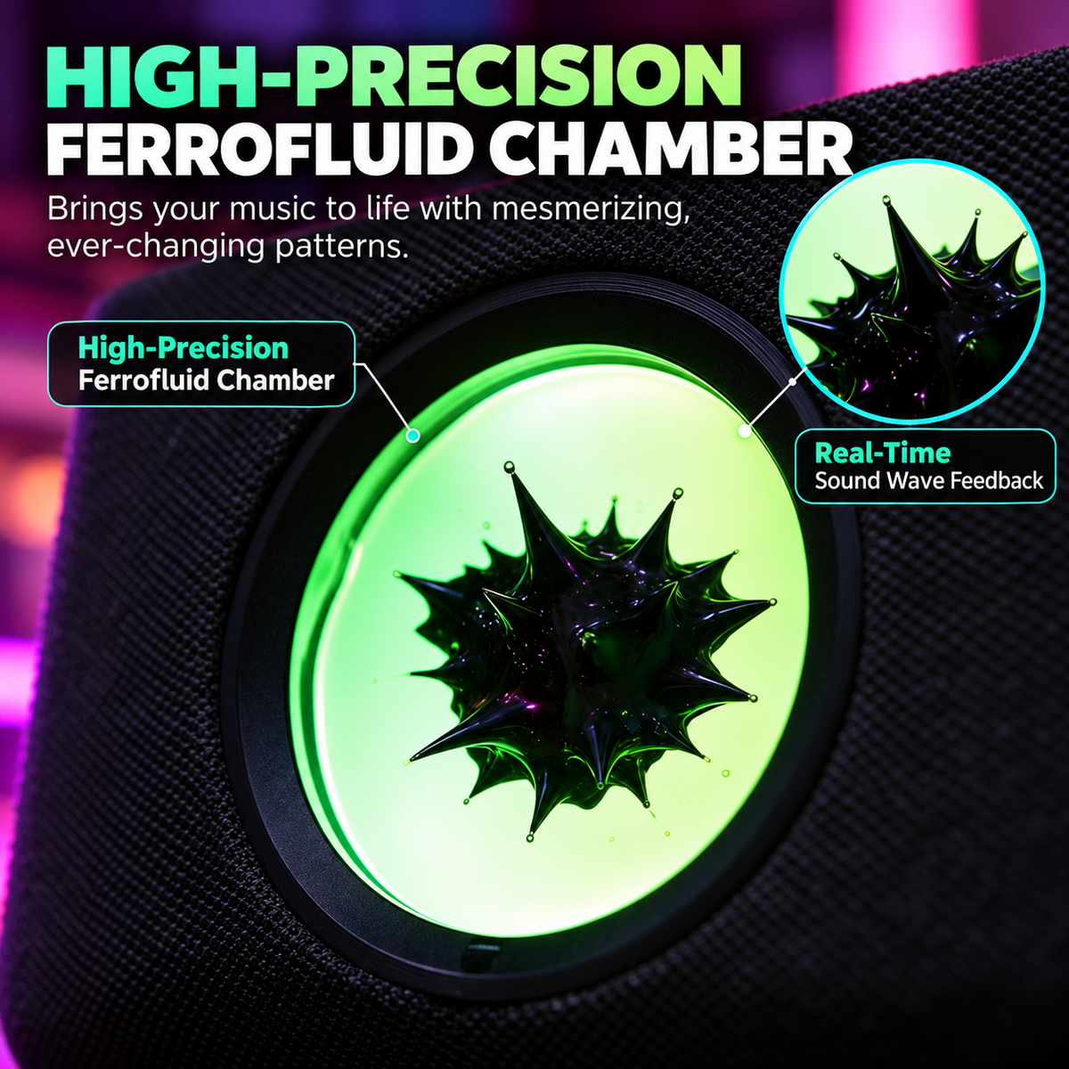 Magnetic Fluid Bluetooth Speaker