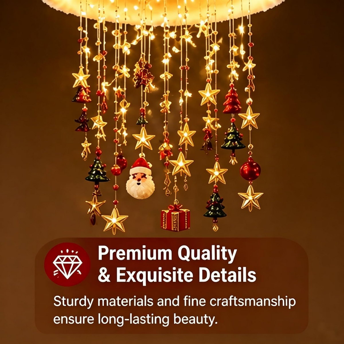 Christmas Hat Hanging Light