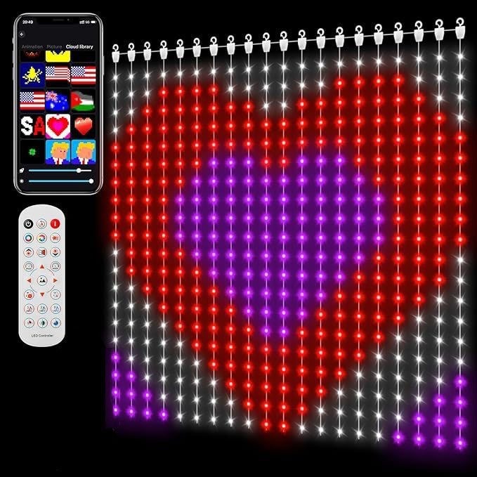 DIY Pixel Curtain Light