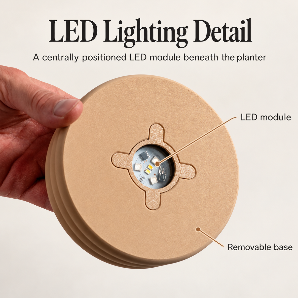 LED Wall Planter with Remote Control