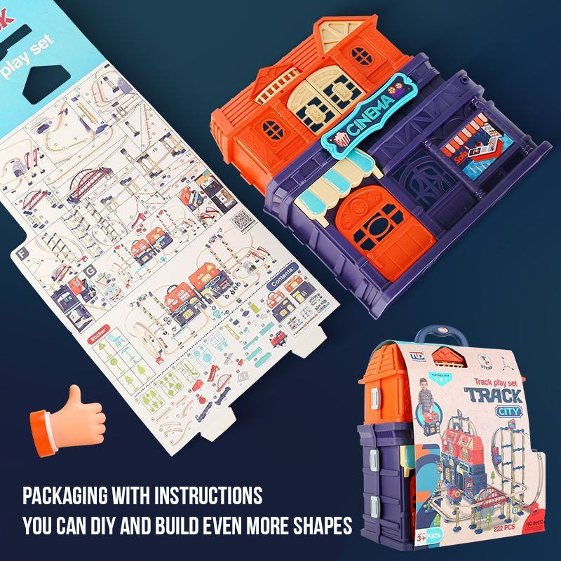 Electric Train Track Set